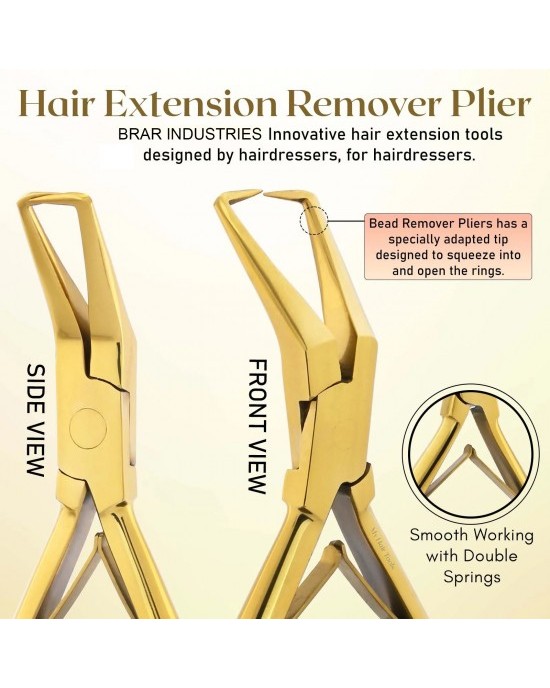 My Hair Tools Pro Hair Extension Tools Kit Gold - Multi Purpose