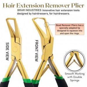 Silver My Hair Tools Pro Extension Kit, Extensions Remover Pliers set, Micro Beads Pulling Hook & Microbead Loop Tool Stainless Steel