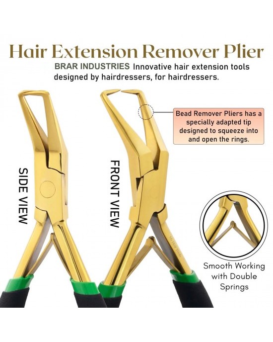 Silver My Hair Tools Pro Extension Kit, Extensions Remover Pliers set, Micro Beads Pulling Hook & Microbead Loop Tool Stainless Steel