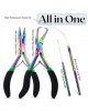 My Hair Tools Pro Extension Kit, Extensions Remover Pliers set, Micro Beads Pulling Hook & Microbead Loop Tool Stainless Steel