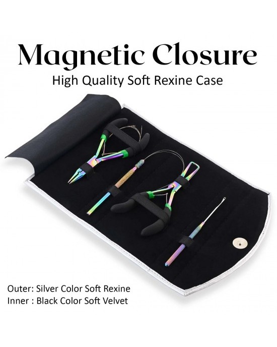 My Hair Tools Pro Extension Kit, Extensions Remover Pliers set, Micro Beads Pulling Hook & Microbead Loop Tool Stainless Steel