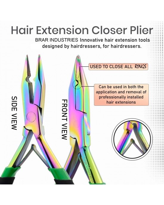 My Hair Tools Pro Extension Kit, Extensions Remover Pliers set, Micro Beads Pulling Hook & Microbead Loop Tool Stainless Steel
