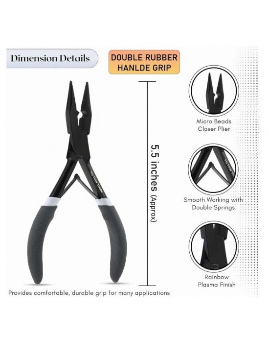 Microbead tool kit all in one in black gray