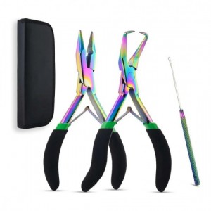 Microbead tool kit all in one in Rainbow black