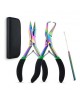 Microbead tool kit all in one in Rainbow black