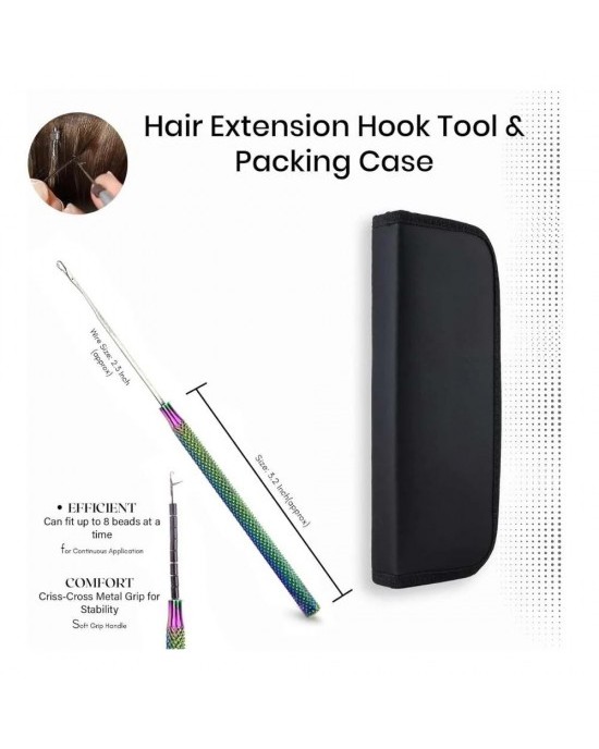 Microbead tool kit all in one in Rainbow black