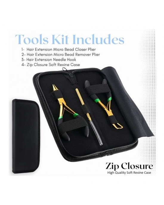Microbead tool kit all in one in golden black