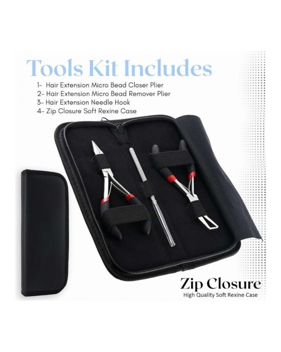 Microbead tool kit all in one in silver black